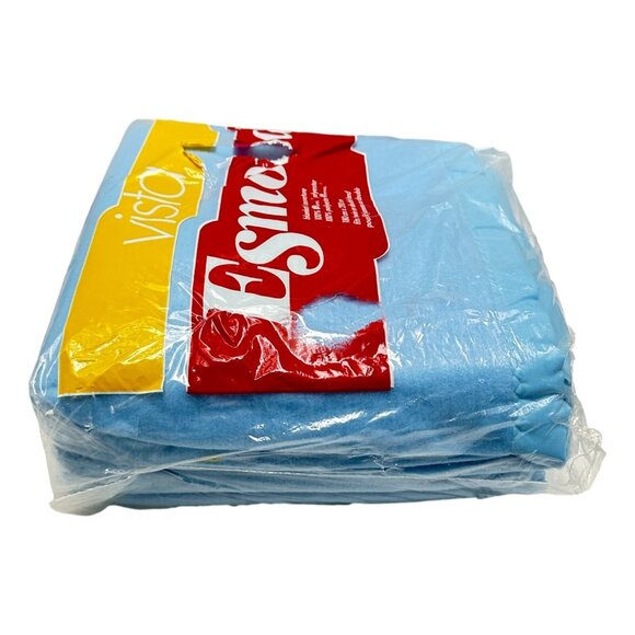 Esmond Blanket Blue Twin Polyester 70 x 82 inch Vintage 70s New - Picture 4 of 6